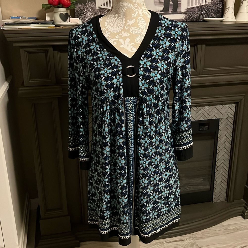 • Style & Co. patterned tunic dress, M •